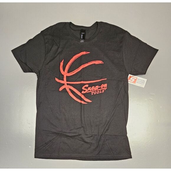 Snap On Tools T-Shirt Mens Large. Red‎ Black Basketball Logo. 2019 Deadstock New - Picture 1 of 7
